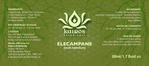 Tincture: Elecampane (Inula helenium Asteraceae) - 50ml