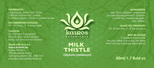 Tincture: Milk Thistle (Silybum marianum Asteraceae) - 50ml