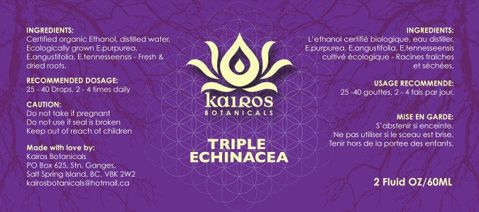 NEW Triple Echinacea (E. purpurea, E. angustifolia, E. tennesseensis) Fresh & Dried Root Tincture